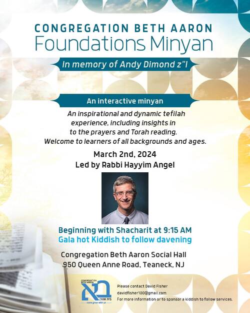 Banner Image for Foundations Minyan