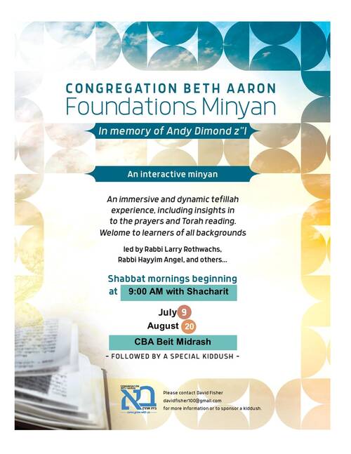 Banner Image for Foundations Minyan