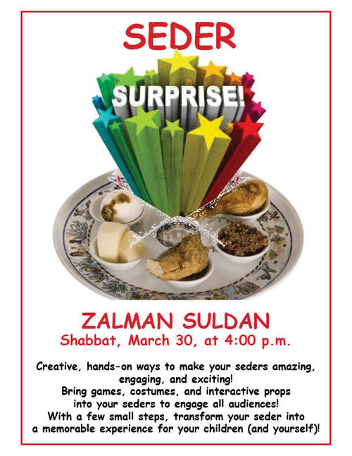 Banner Image for Seder Surprises with Zalman Suldan