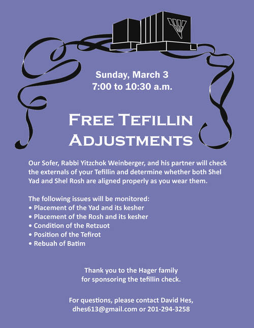 Banner Image for Free Tefillin Adjustment